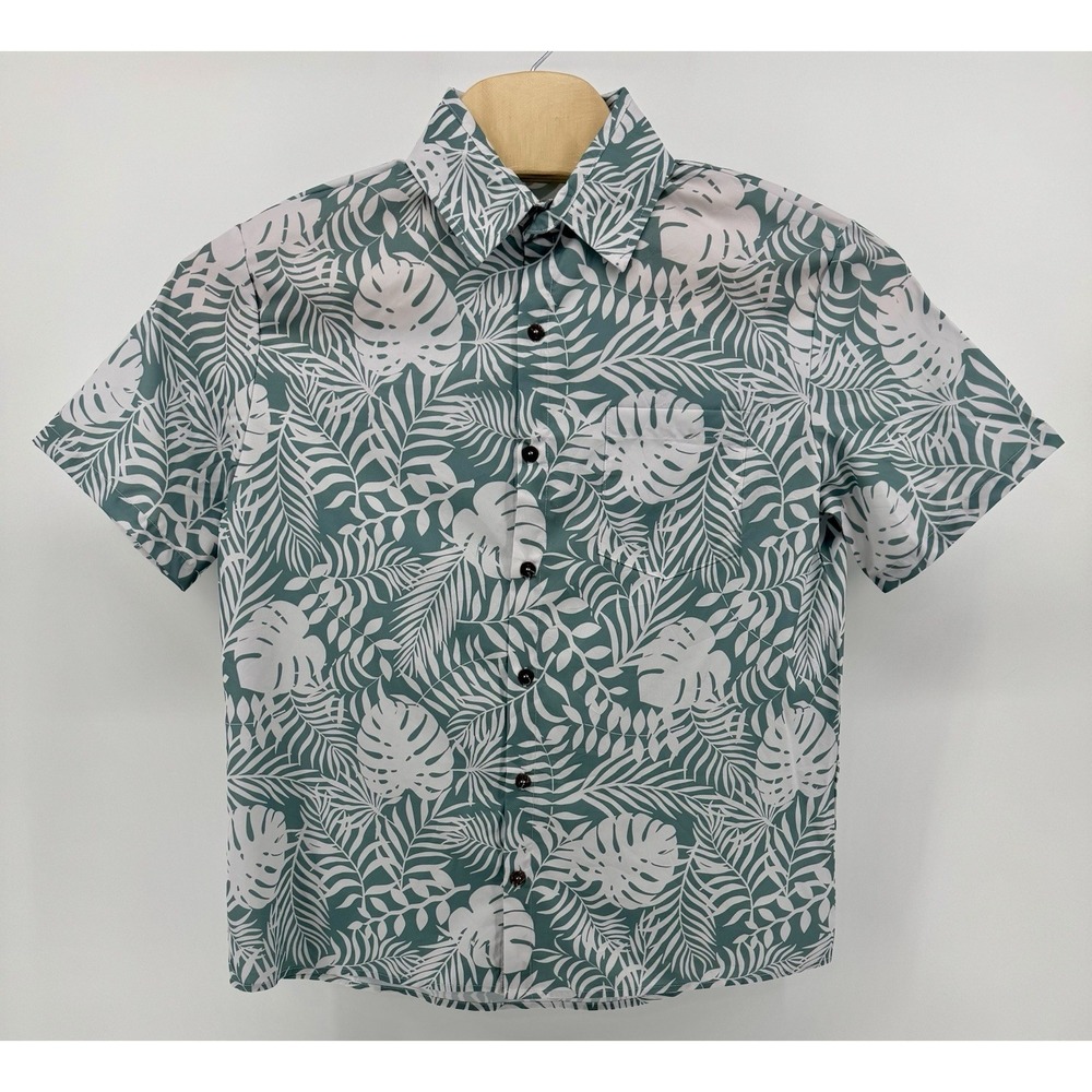 Eleven Oasis Hawaiian Shirt Men's Size M‎ Floral Tropical Beach Aloha